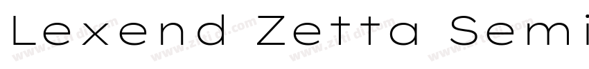 Lexend Zetta SemiBol字体转换